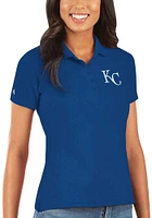 Antigua Kansas City Royals Womens Legacy Pique Short Sleeve Polo Shirt