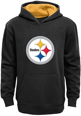 Pittsburgh Steelers Youth Black Prime Long Sleeve Hoodie