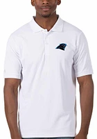 Antigua Carolina Panthers Mens Legacy Pique Short Sleeve Polo