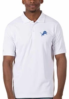 Antigua Detroit Lions Mens Legacy Pique Short Sleeve Polo