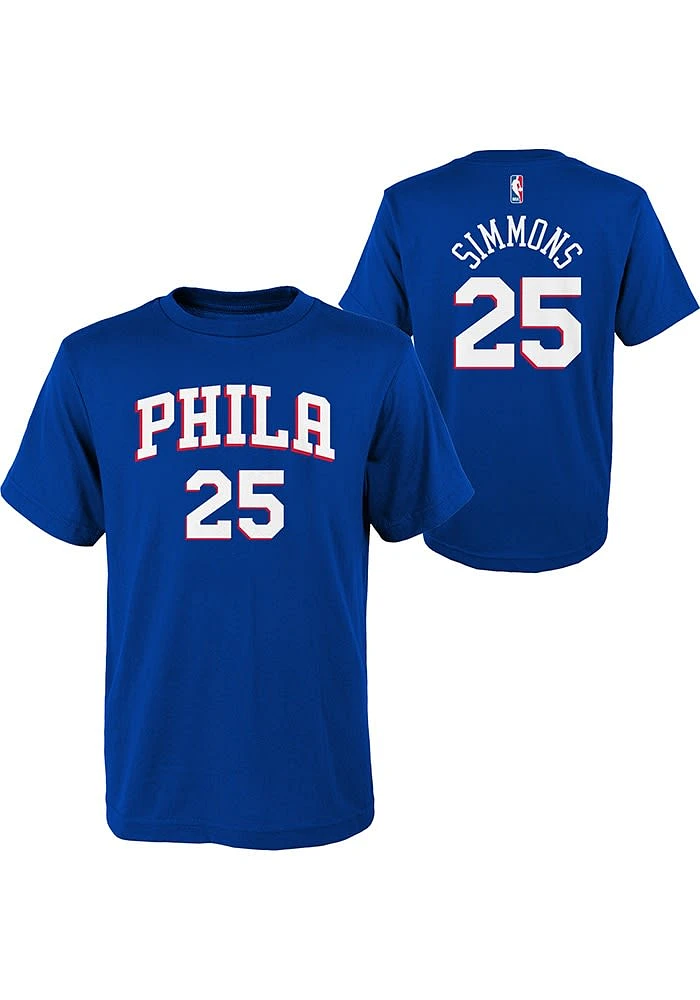 Ben Simmons Philadelphia 76ers Youth Blue Player Tee