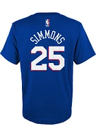 Ben Simmons Philadelphia 76ers Youth Blue Player Tee