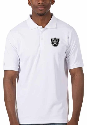 Antigua Las Vegas Raiders Mens Legacy Pique Short Sleeve Polo