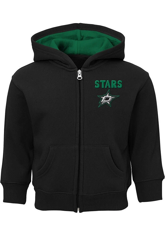 Dallas Stars Toddler Pledge Long Sleeve Full Zip Sweatshirt - Black