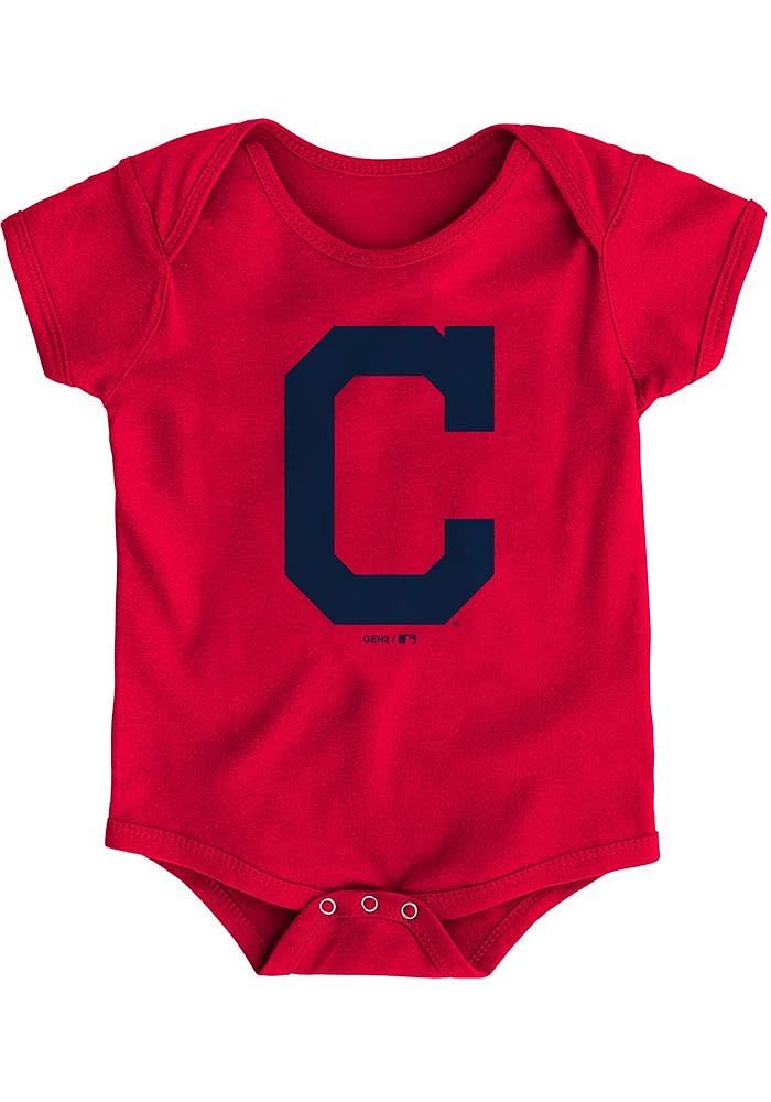 Cleveland Guardians Baby Primary Short Sleeve One Piece