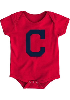 Cleveland Guardians Baby Primary Short Sleeve One Piece