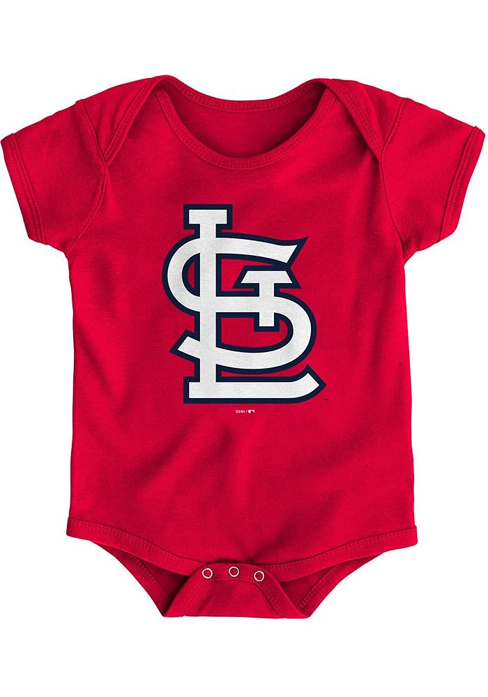 St Louis Cardinals Baby Red Backup Short Sleeve One Piece