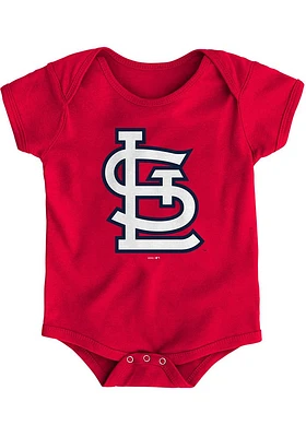 St Louis Cardinals Baby Red Backup Short Sleeve One Piece