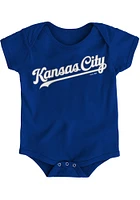 Kansas City Royals Baby Road Wordmark Short Sleeve One Piece