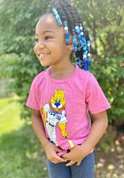 Slugger  Outer Stuff Kansas City Royals Toddler Girls Pink Baby Mascot Short Sleeve T-Shirt