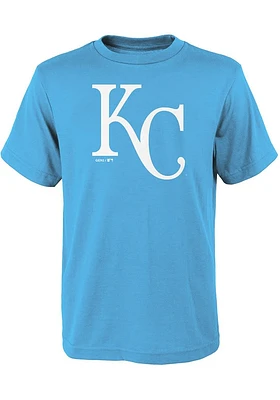 Kansas City Royals Youth Light Blue Official Short Sleeve T-Shirt
