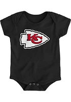 Kansas City Chiefs Baby Black Primary Short Sleeve One Piece