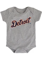 Detroit Tigers Baby Road Wordmark Short Sleeve One Piece