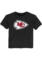 Kansas City Chiefs Toddler Black Primary Short Sleeve T-Shirt