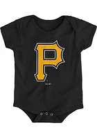 Pittsburgh Pirates Baby Black Primary Short Sleeve One Piece