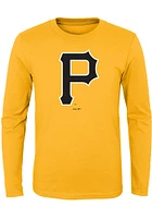 Pittsburgh Pirates Youth Gold Primary Long Sleeve T-Shirt