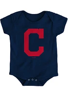 Cleveland Guardians Baby Navy Blue Primary Short Sleeve One Piece