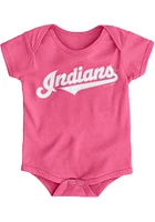 Cleveland Guardians Baby Pink Road Wordmark Short Sleeve One Piece