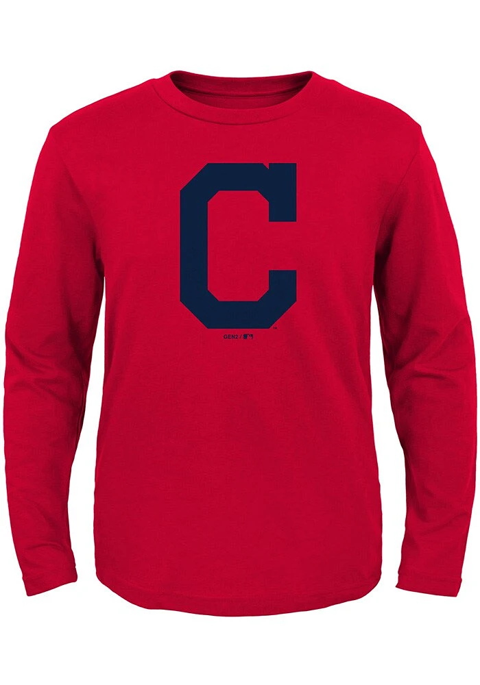 Cleveland Guardians Toddler Red Primary Long Sleeve T-Shirt