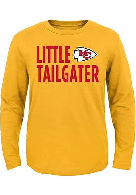 Kansas City Chiefs Toddler Gold Little Tailgater Long Sleeve T-Shirt