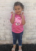 Kansas City Chiefs Toddler Girls Pink Big Game Short Sleeve T-Shirt