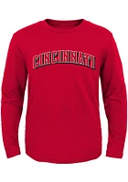 Cincinnati Reds Toddler Red Road Wordmark Long Sleeve T-Shirt