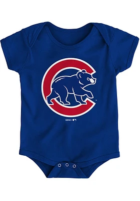 Chicago Cubs Baby Secondary Short Sleeve One Piece