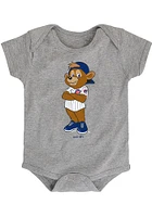 Outer Stuff Clark the Cub Chicago Cubs Baby Grey Mascot Short Sleeve One Piece