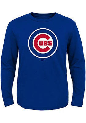 Chicago Cubs Toddler Blue Primary Long Sleeve T-Shirt
