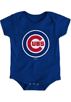 Chicago Cubs Baby Blue Primary Short Sleeve One Piece