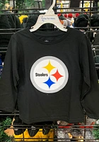Pittsburgh Steelers Toddler Black Primary Logo Long Sleeve T-Shirt