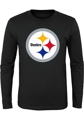 Pittsburgh Steelers Youth Primary Logo Long Sleeve T-Shirt