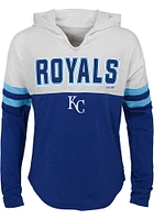 Kansas City Royals Girls Blue Home Field Long Sleeve Hooded Sweatshirt