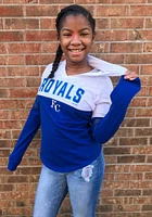 Kansas City Royals Girls Blue Home Field Long Sleeve Hooded Sweatshirt
