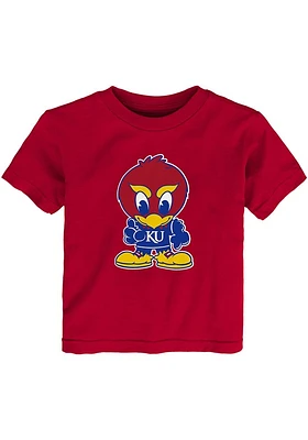 Kansas Jayhawks Toddler Red Baby Jay Short Sleeve T-Shirt