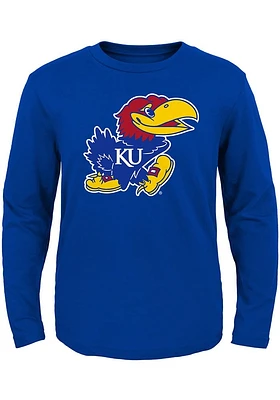 Kansas Jayhawks Toddler Blue Jayhawk Long Sleeve T-Shirt