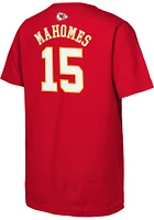 Patrick Mahomes Kansas City Chiefs Youth Red Mainliner Player Tee