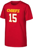 Patrick Mahomes Kansas City Chiefs Youth Red Mainliner Player Tee