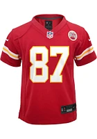 Travis Kelce Kansas City Chiefs Toddler Red Nike Replica Football Jersey