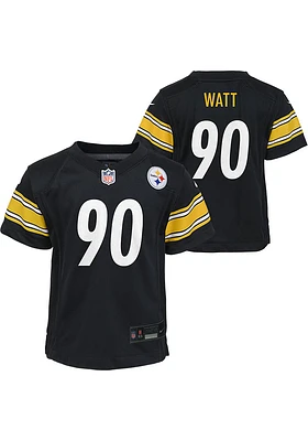 TJ Watt Pittsburgh Steelers Boys Black Nike Replica Football Jersey