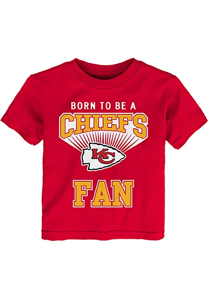 Kansas City Chiefs Infant Born Fan Short Sleeve T-Shirt Red