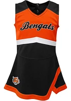 Cincinnati Bengals Toddler Girls Black Cheer Captain Sets Dress