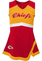 Kansas City Chiefs Toddler Girls Red Cheer Captain Sets Dress