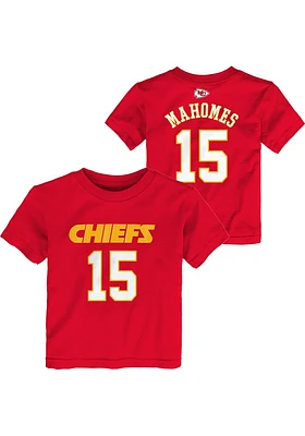 Patrick Mahomes Kansas City Chiefs Toddler Red Player Short Sleeve T Shirt
