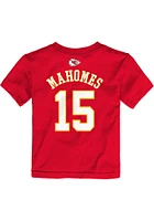 Patrick Mahomes Kansas City Chiefs Toddler Red Player Short Sleeve T Shirt