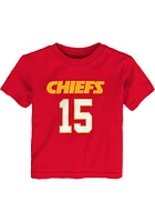 Patrick Mahomes Kansas City Chiefs Toddler Red Player Short Sleeve T Shirt