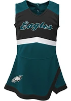 Philadelphia Eagles Baby Midnight Green Cheer Captain Set