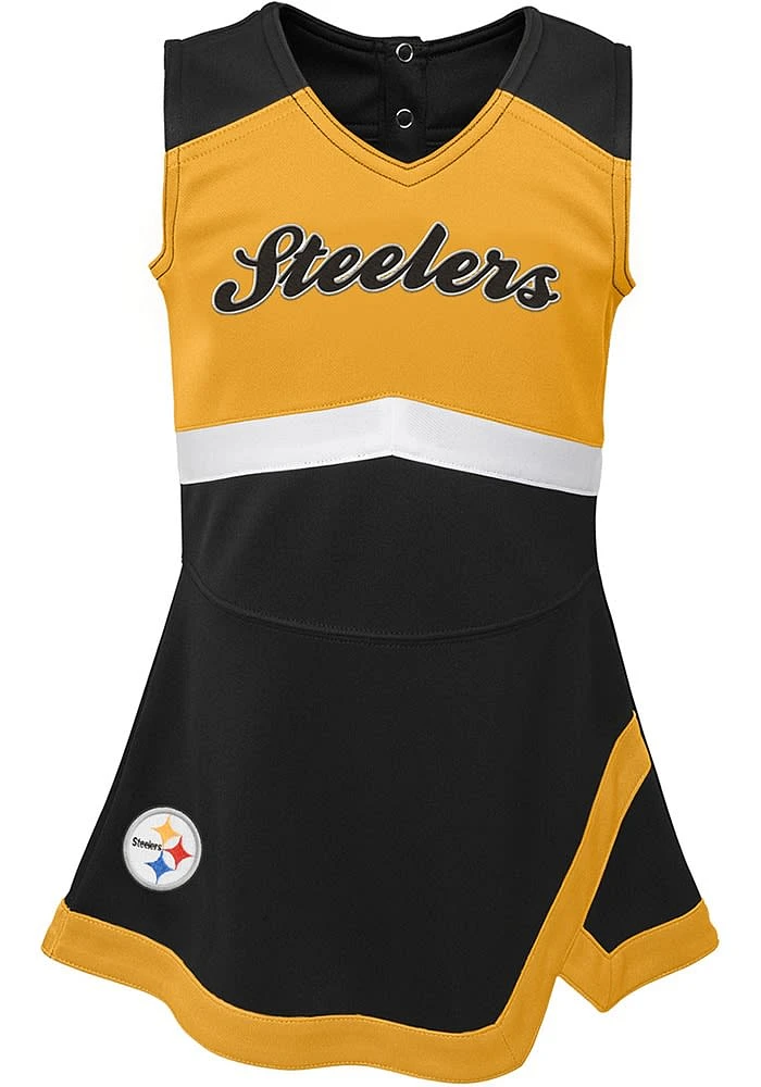 Pittsburgh Steelers Baby Black Cheer Captain Set