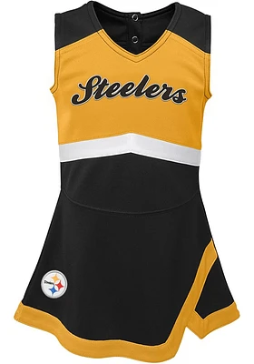 Pittsburgh Steelers Baby Black Cheer Captain Set