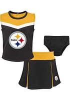 Pittsburgh Steelers Girls Black Spirit Cheer Set